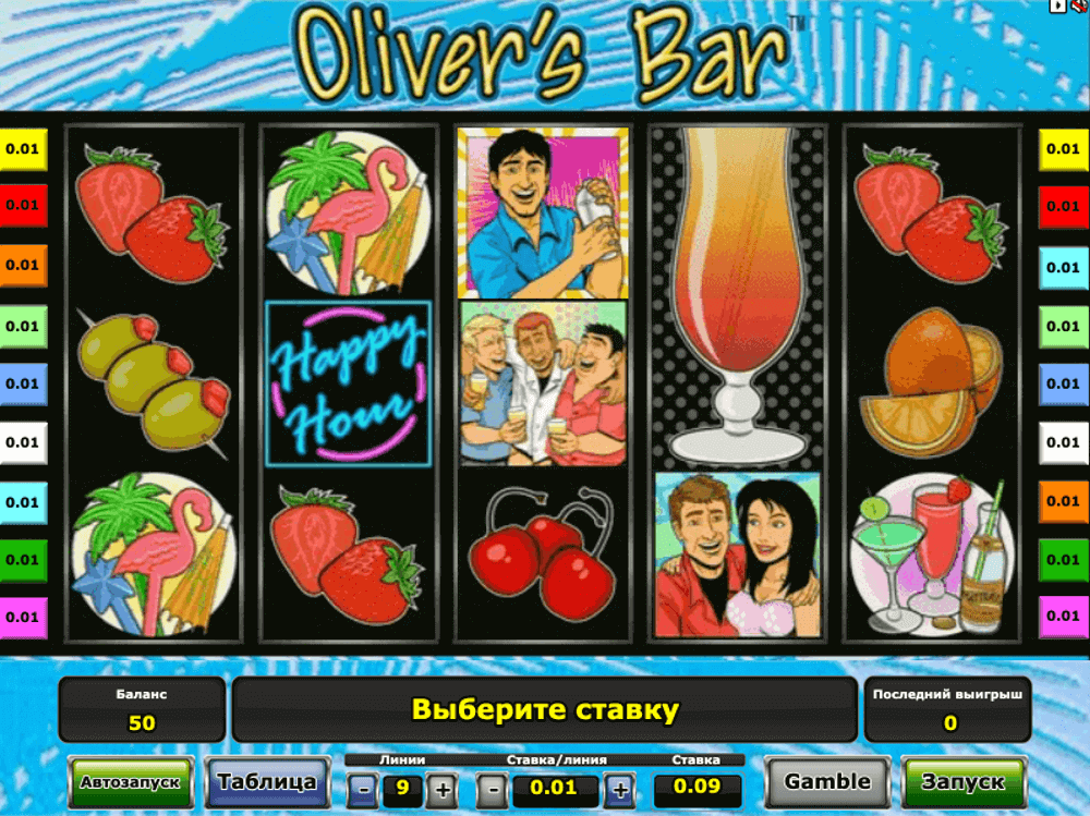 Основная информация о слоте Oliver's Bar Основная информация о слоте Oliver's Bar